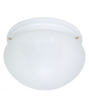 Nuvo Lighting 60/404 2 Light Cfl 12 inch Large White Mushroom (2) 18W GU24 Lamps Included