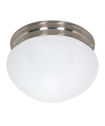 Nuvo Lighting 60/406 2 Light Cfl 12 inch Large White Mushroom (2) 18W GU24 Lamps Included