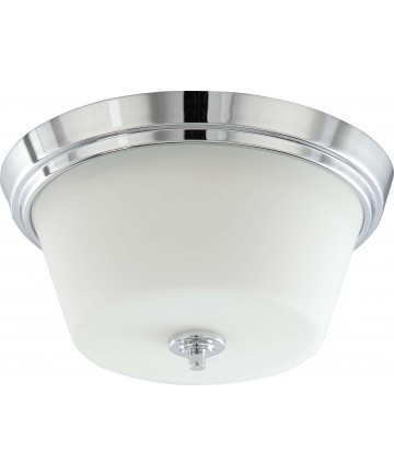 Nuvo Lighting 60/4088 Bento 3 Light Flush Fixture with Satin White Glass