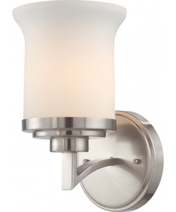 Nuvo Lighting 60/4101 Harmony 1 Light Vanity Fixture with Satin White Glass