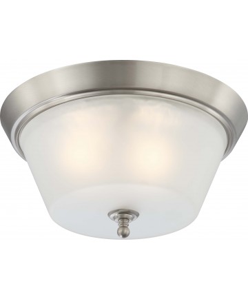 Nuvo Lighting 60/4153 Surrey 3 Light Flush Dome Fixture with Frosted Glass