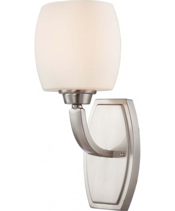 Nuvo Lighting 60/4181 Helium 1 Light Vanity Fixture with Satin White Glass