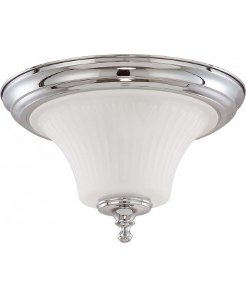 Nuvo Lighting 60/4271 Teller 2 Light Flush Dome Fixture with Frosted Etched Glass