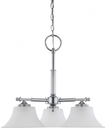 Nuvo Lighting 60/4273 Teller 3 Light Dinette Fixture with Frosted Etched Glass