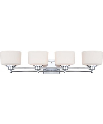 Nuvo Lighting 60/4584 Soho 4 Light Vanity Fixture with Satin White Glass
