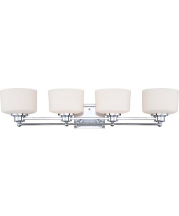 Nuvo Lighting 60/4584 Soho 4 Light Vanity Fixture with Satin White Glass