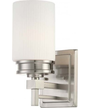Nuvo Lighting 60/4701 Wright 1 Light Vanity Fixture with Satin White Glass