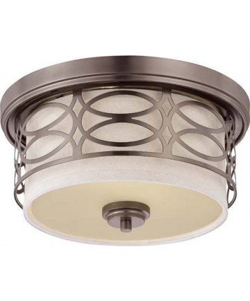 Nuvo Lighting 60/4727 Nuvo Harlow Collection 2-Light Dome Flush Mount