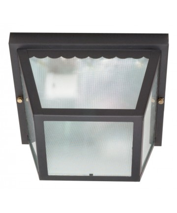 Nuvo Lighting 60/473 2 Light 10 inch Carport Flush Mount With Textured Frosted Glass