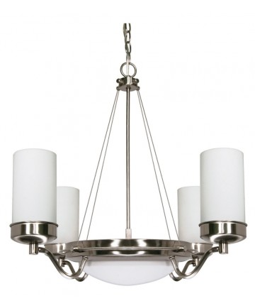 Nuvo Lighting 60/490 Polaris 6 Light Cfl 29 inch Chandelier (6) 13W GU24 Lamps Included