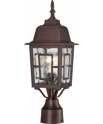 Nuvo Lighting 60/4928 Banyan 1 Light 17" Outdoor Post with Clear Water