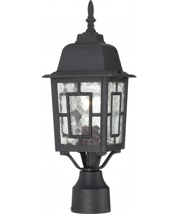 Nuvo Lighting 60/4929 Banyan 1 Light 17" Outdoor Post with Clear Water
