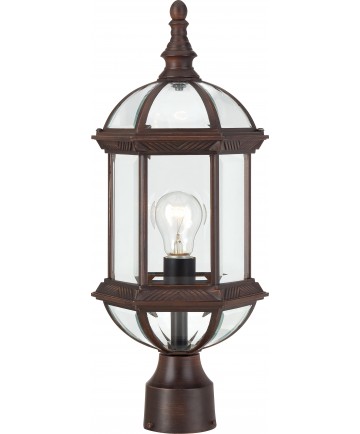 Nuvo Lighting 60/4975 Boxwood 1 Light 19" Outdoor Post with Clear