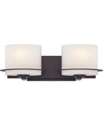 Nuvo Lighting 60/5002 Loren 2 Light Vanity Fixture with Oval Frosted