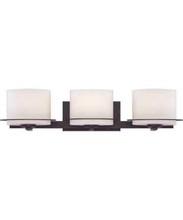 Nuvo Lighting 60/5003 Loren 3 Light Vanity Fixture with Oval Frosted