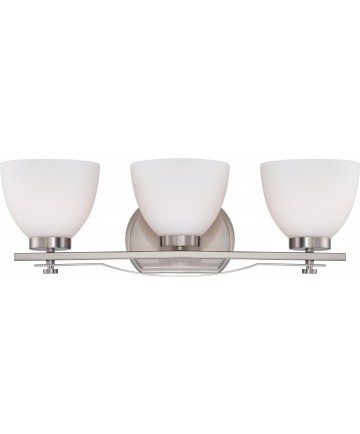 Nuvo Lighting 60/5013 Bentlley 3 Light Vanity Fixture with Frosted