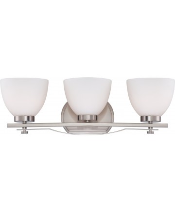 Nuvo Lighting 60/5013 Bentlley 3 Light Vanity Fixture with Frosted