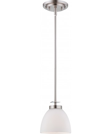 Nuvo Lighting 60/5015 Bentley 1 Light Mini Pendant with Frosted Glass