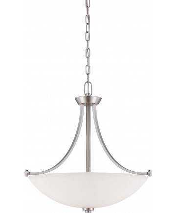 Nuvo Lighting 60/5016 Bentley 3 Light Pendant with Frosted Glass