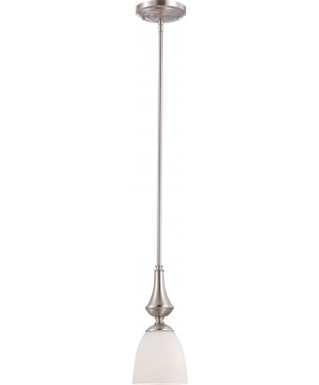 Nuvo Lighting 60/5037 Patton 1 Light Mini Pendant with Frosted Glass