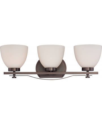 Nuvo Lighting 60/5113 Bentley 3 Light Vanity Fixture with Frosted