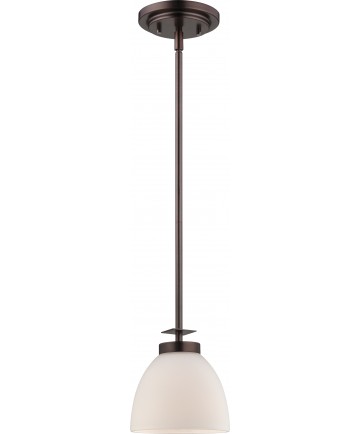 Nuvo Lighting 60/5115 Bentley 1 Light Mini Pendant with Frosted Glass