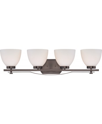 Nuvo Lighting 60/5119 Bentley 4 Light Vanity Fixture with Frosted