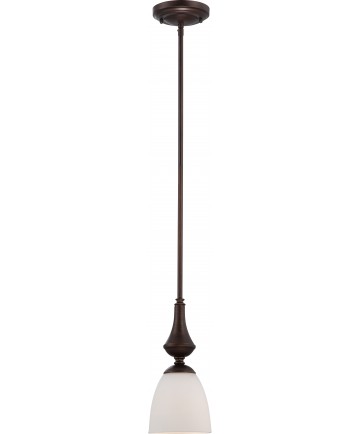 Nuvo Lighting 60/5137 Patton 1 Light Mini Pendant with Frosted Glass