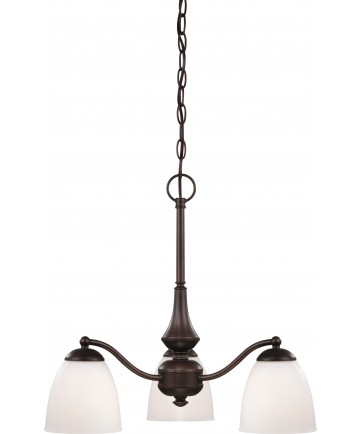 Nuvo Lighting 60/5142 Patton 3 Light Chandelier (Arms Down) with