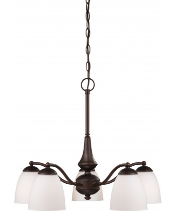 Nuvo Lighting 60/5143 Patton 5 Light Chandelier (Arms Down) with