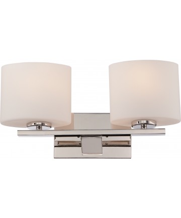 Nuvo Lighting 60/5172 Breeze 2 Light Vanity Fixture with Etched Opal