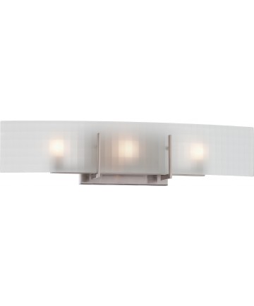 Nuvo Lighting 60/5187 Yogi 3 Light Halogen Vanity Fixture with Frosted
