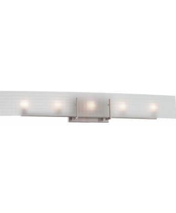 Nuvo Lighting 60/5188 Yogi 5 Light Halogen Vanity Fixture with Frosted