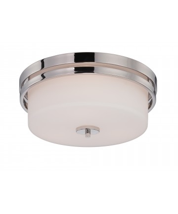 Nuvo Lighting 60/5207 Parallel 3 Light Flush Fixture with Etched Opal