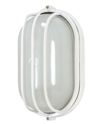 Nuvo Lighting 60/524 1 Light 10 inch Oval Cage Bulk Head Die Cast Bulk Head