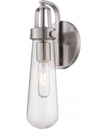 Nuvo Lighting 60/5261 Beaker 1 Light Wall Sconce with Clear Glass