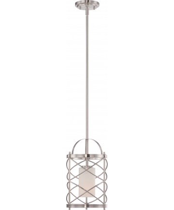 Nuvo Lighting 60/5332 Ginger 1 Light Mini Pendant with Etched Opal