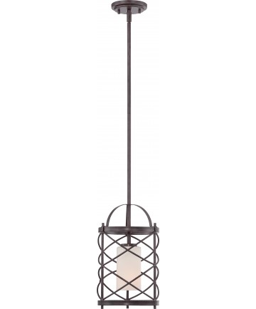 Nuvo Lighting 60/5336 Ginger 1 Light Mini Pendant with Etched Opal