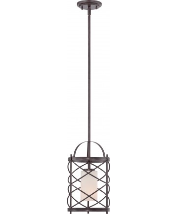 Nuvo Lighting 60/5336 Ginger 1 Light Mini Pendant with Etched Opal