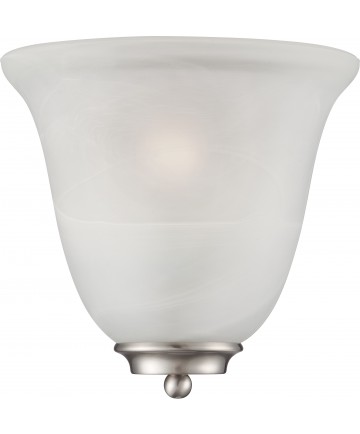 Nuvo Lighting 60/5376 Empire 1 Light Wall Sconce Brushed Nickel with