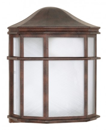 Nuvo Lighting 60/538 1 Light 10 inch Cage Lantern Wall Fixture Die Cast, Linen Acrylic Lens
