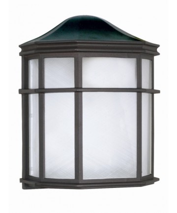 Nuvo Lighting 60/539 1 Light 10 inch Cage Lantern Wall Fixture Die Cast, Linen Acrylic Lens