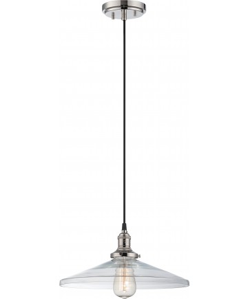 Nuvo Lighting 60/5408 Vintage 1 Light Pendant with Clear Glass Vintage