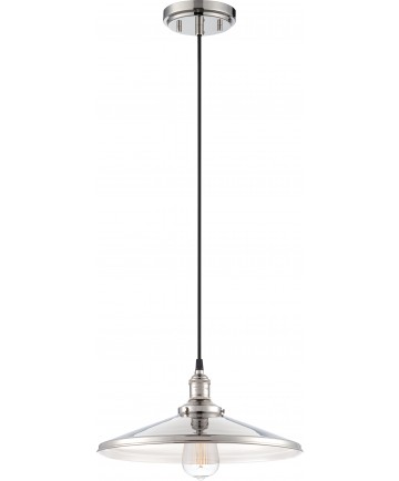 Nuvo Lighting 60/5409 Vintage 1 Light Pendant with Matching Shade