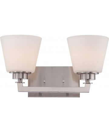 Nuvo Lighting 60/5452 Mobili 2 Light Vanity Fixture with Satin White