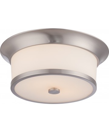 Nuvo Lighting 60/5460 Mobili 2 Light Flush Fixture with Satin White