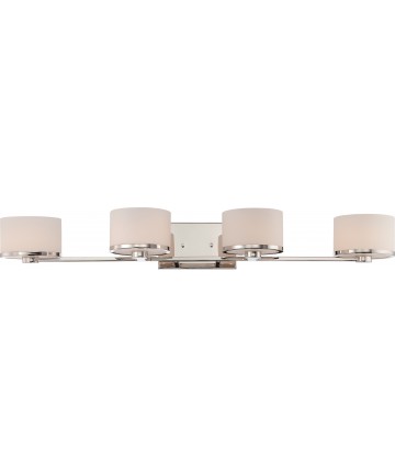 Nuvo Lighting 60/5474 Celine 4 Light Vanity Fixture with Etched Opal