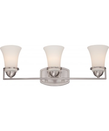 Nuvo Lighting 60/5483 Neval 3 Light Vanity Fixture with Satin White