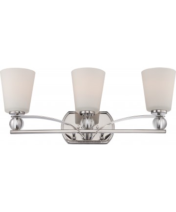 Nuvo Lighting 60/5493 Connie 3 Light Vanity Fixture with Satin White