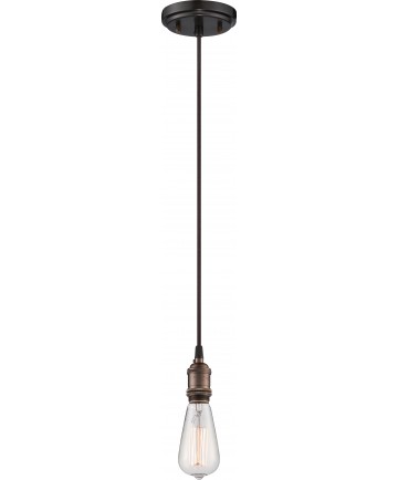 Nuvo Lighting 60/5505 Vintage 1 Light Pendant Vintage Lamp Included